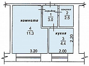 1 комнатная квартира, 22 м<sup>2</sup> Другой город России