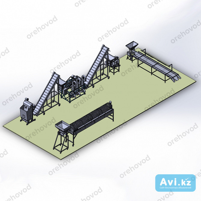Полный комплекс для переработки грецкого ореха (200 кг/ч) Алматы - изображение 1