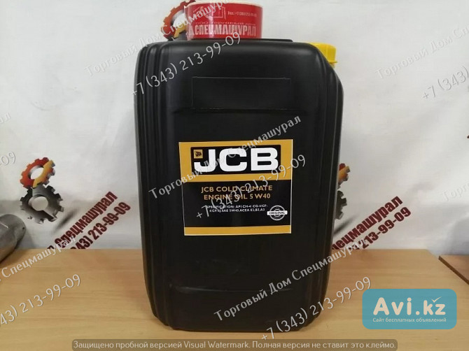 Масло моторное Jcb 5w40 для экскаваторов-погрузчиков Jcb 3cx Алматы - изображение 1
