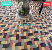 Кирпичик брусчатка вибропрессованная, тротуарная плитка доставка из г.Алматы