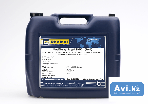 Swdrheinol Expert Uhpd 10w-40 - полусинтетическое моторное масло для дизельных двигателей Алматы - изображение 1