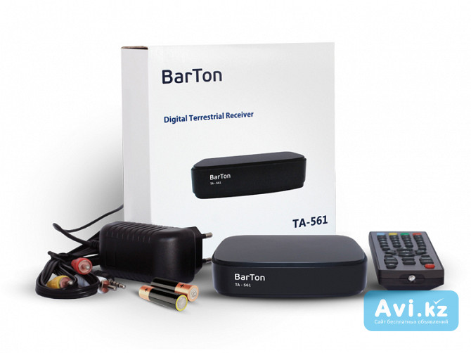 Barton Ta-561 - эфирный цифровой ресивер Dvb-t/t2 для местных каналов Отау ТВ Алматы - изображение 1