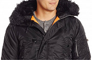 Зимняя куртка-парка Аляска Alpha Industries Slim Fit N-3b Black/orange Нур-Султан (Астана)