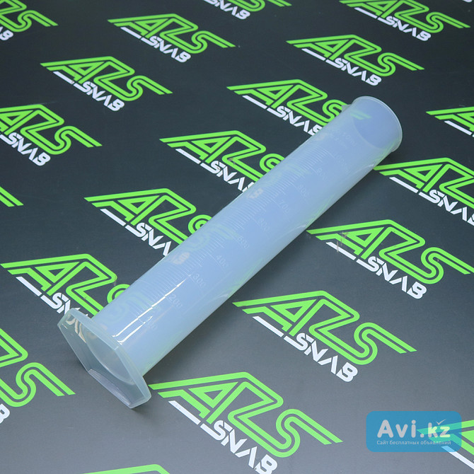 Цилиндр мерный (колба) пластик 1л Алматы - изображение 1