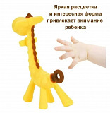Прорезыватель для зубов "жирафик" 2-в-1 доставка из г.Алматы