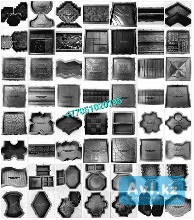 Резиновые формы для тротуарной плитки, брусчатки, пигмент, пластификатор Караганда - изображение 1