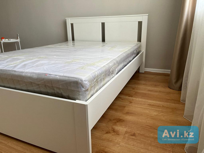 Продается кровать Ikea белого цвета Астана - изображение 1