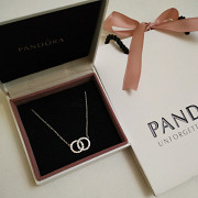 Набор Pandora из серебра. В фирменной подарочной коробке Алматы