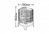 Ауыз суға арналған тот баспайтын ыдыс (250l) / Ёмкость нержавеющая для питьевой воды (250l)