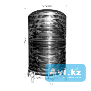 Ауыз суға арналған тот баспайтын ыдыс (6000l) / Ёмкость нержавеющая для питьевой воды (6000l) Алматы - изображение 1
