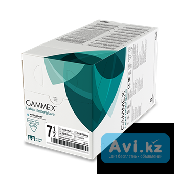 Перчатки латексные стерильные хирургические Gammex Latex 50 пар Астана - изображение 1