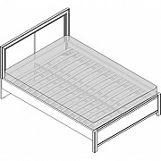 Кровать полутороспальная с матрасом Астана