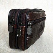 Бумажник кошелёк мужской кожаный (сумка на пояс, поясная) Алматы