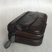Бумажник кошелёк мужской кожаный (сумка на пояс, поясная) Алматы
