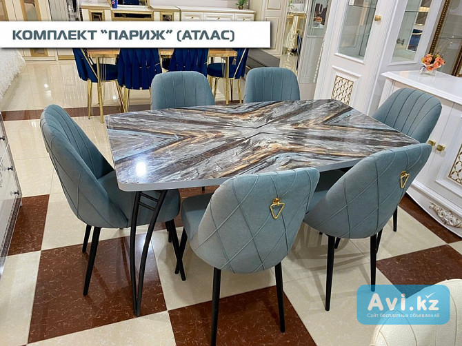 Комплект стол и 6 стульев Париж Алматы - изображение 1