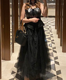 Черное платье в пол Астана