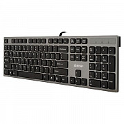 Клавиатура плоская A4tech бесшумная Full размер 100 Астана