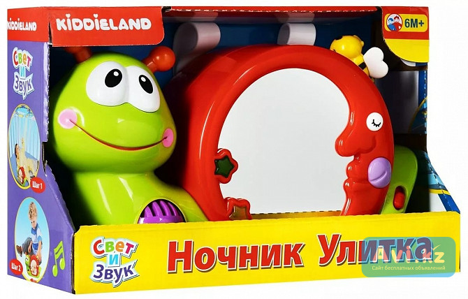 Ночник-проектор на кроватку "улитка" Kiddieland Алматы - изображение 1