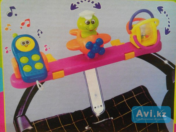 Игрушка-погремушка на бампер коляски Котик Алматы - изображение 1