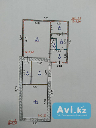 Продам загородный дом 84 кв.м на участке 6 соток Уральск - изображение 1