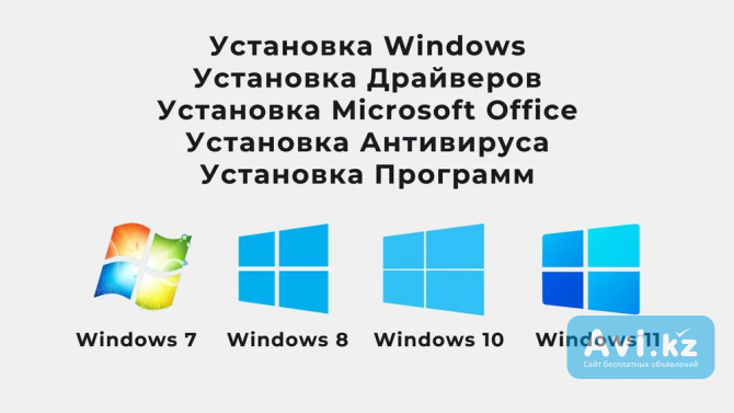 Установка windows, драйверов, антивируса, необходимых программ Павлодар - изображение 1