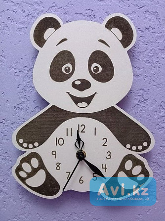 Детские часы "панда" / "чип и Дейл" настенные, настольные Алматы - изображение 1