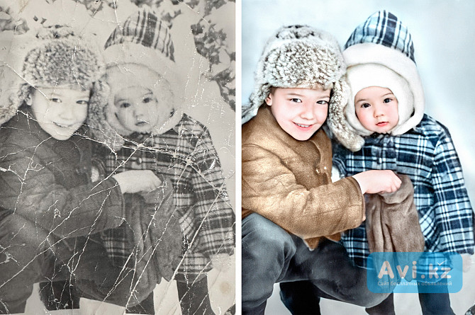 Реставрация фото, восстановление старых фотографий Усть-Каменогорск - изображение 1