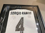 Футболка ФК «реал Мадрид» с автографом Серхио Рамоса сезон 2018-19 Астана