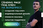 Landing Page под ключ на Wordpress, создам сайт под ключ на Вордпресс Алматы