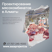 Проектирование мясоперерабатывающих предприятий мясокомбинатов в Алматы Алматы