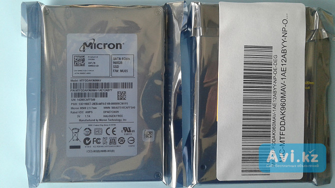 Ssd Micron M500, 960gb, Mlc Алматы - изображение 1