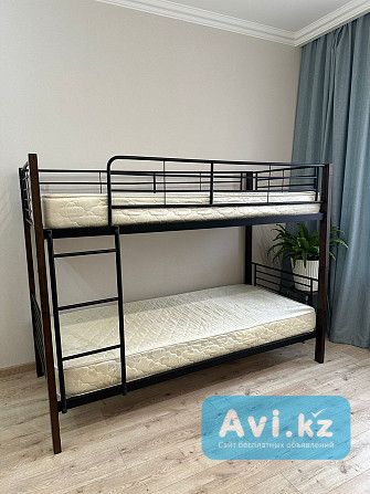 Продам двухъярусную кровать с матрацами в Отличном Состоянии Астана - изображение 1