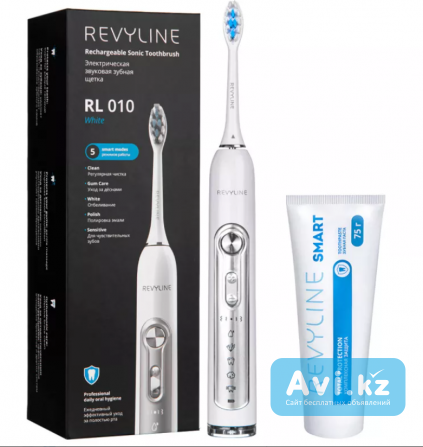 Зубная щетка Revyline Rl010 White и зубная паста Смарт Алматы - изображение 1