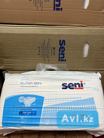 Памперсы для взрослых Super Seni размер Л Алматы - изображение 1