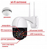 Wi-fi Камера видеонаблюдения 5 Мпикс расширение Шымкент