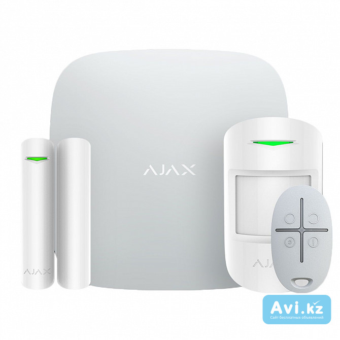 Ajax Starterkitl (white), стартовый комплект Ajax Алматы - изображение 1