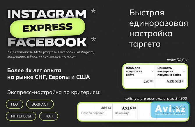 Таргет в Instagram, Настройка таргетированной рекламы для Проф Массажа в Алмате Алматы - изображение 1