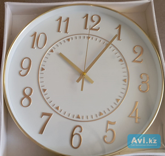 Настенные часы диаметром 33см Алматы - изображение 1