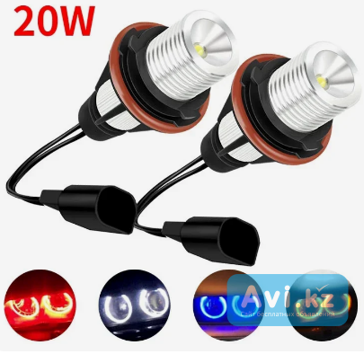 2 шт. светодиодные лампы «ангельские глазки» для Bmw по 10ватт лампа. Без ошибок Алматы - изображение 1