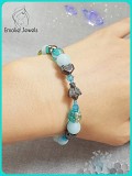 Светящийся комплект The Bug от Emolie Jewels браслет и серьги с гематитом Алматы