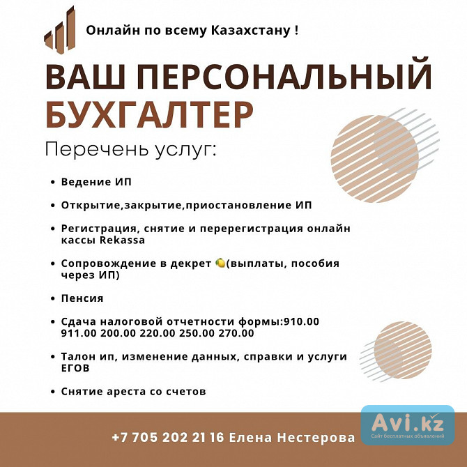 Ип отчеты Налоговые отчеты Открытие Закрытие Ип Сдача отчетов Алматы - изображение 1