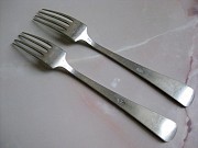 Две антикварные немецкие вилки клеймо "gero Alpacca" Алматы