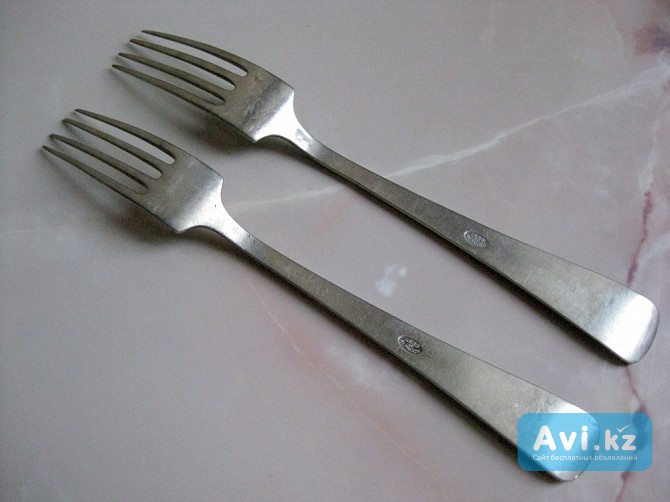 Две антикварные немецкие вилки клеймо "gero Alpacca" Алматы - изображение 1