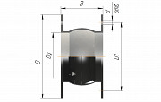 Компенсатор резиновый фланцевый Сибрезинотехника Ду-150 (L 126) Epdm Ру-10 Астана
