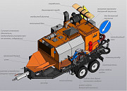 Установка для ямочного ремонта методом пневмонабрызга , прицепной «бастион» Караганда