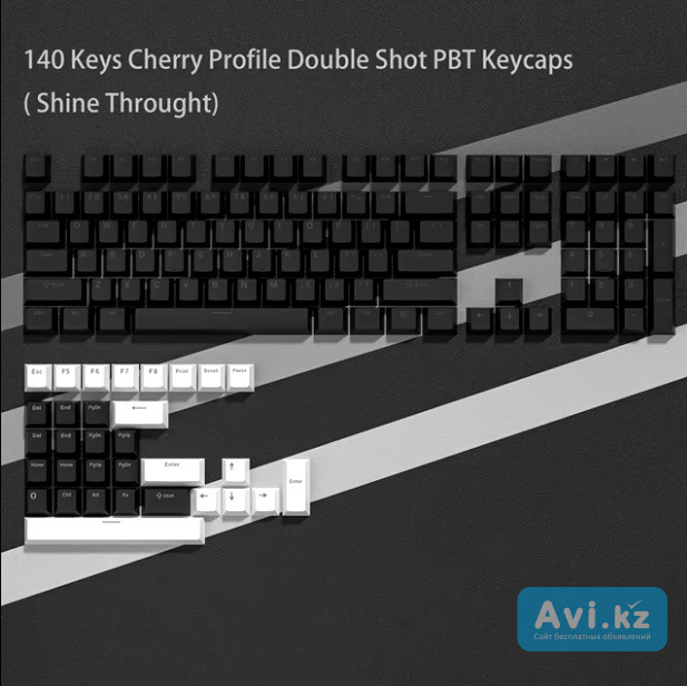 Кейкапы Double Shot Pbt 140 Cherry Profile Алматы - изображение 1