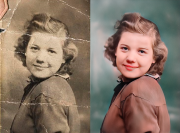 Реставрация фото, Портрет для холста, стилизация Алматы