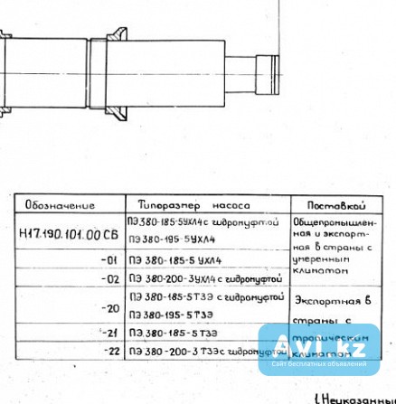 Запчасти питательного насоса Пэ-380-200-3 и Пэ-380-185 Алматы - изображение 1