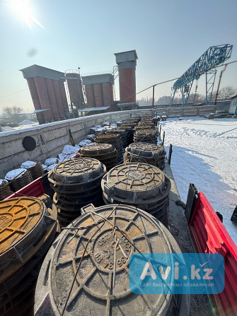 Чугунный люк тип Т с шарниром и замком Алматы - изображение 1