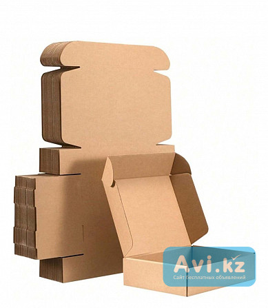Продаем оптом гофра-коробки самосборные 24, 5х17, 5х8 Алматы - изображение 1